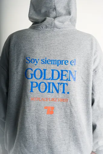 Hoodie Oversized manga larga "Golden Point"